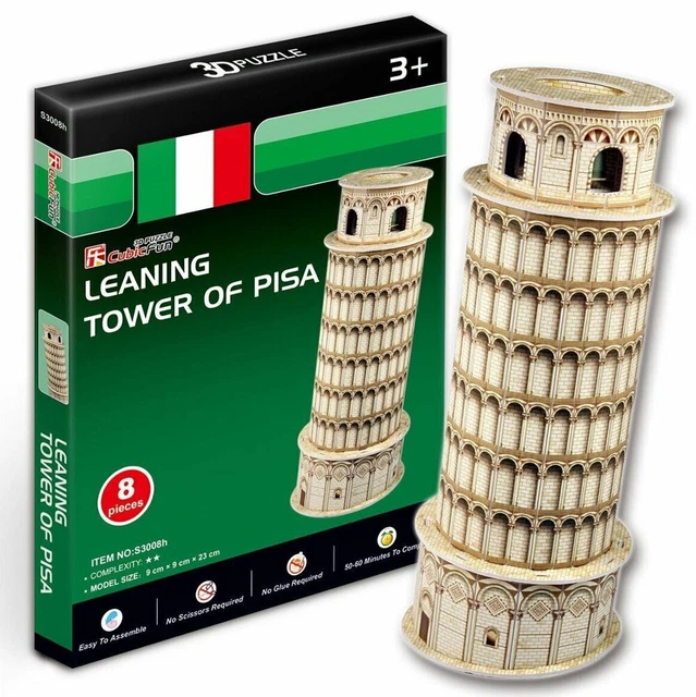 2148 pieces Miniature Building Blocks Leaning Tower of Pisa Model Building Brick World Famous DIY City Street View Building Toy Gift Puzzle