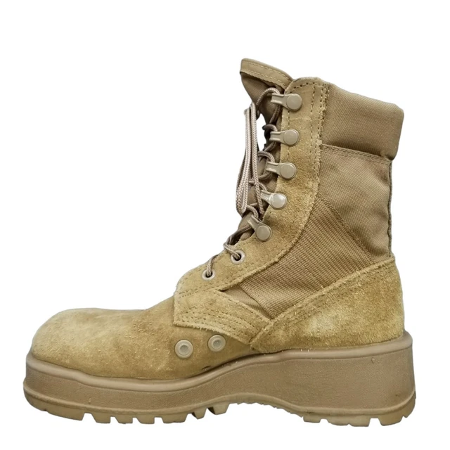 HOT WEATHER ARMY Combat Boots Coyote MilSpec Vibram Size Mens 2.5