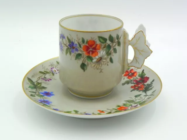 Antique c1880's CFH - Charles Field Haviland LIMOGES Demitasse Cup & Saucer Exc