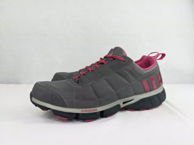 Adidas Climawarm Oscillate Running Shoes Women's Size 9 Gray Pink Training