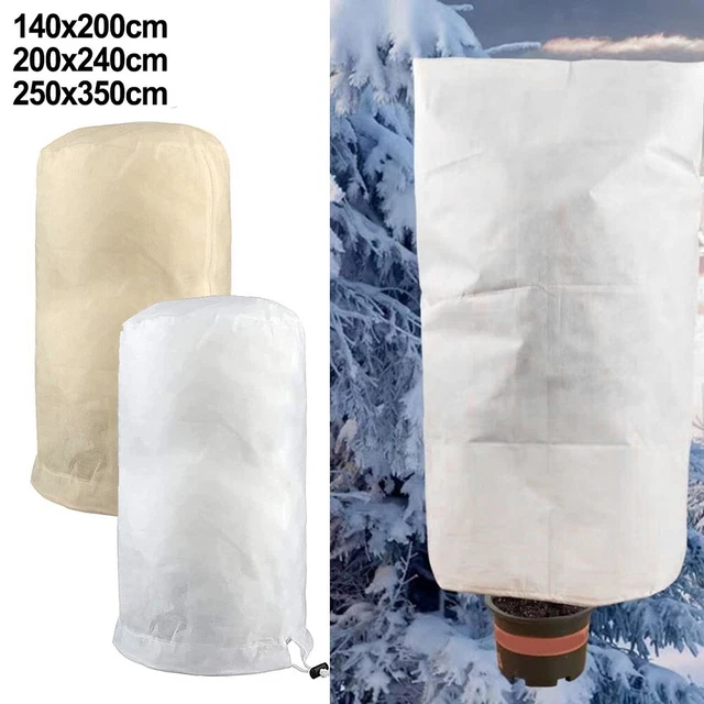 Housse D'hivernage Pour Plantes Windyday - Protection Contre Le Gel, La Neige - Tissu Non Tissé Respirant - Avec Fermeture éclair - Plusieurs Tailles - Pour Arbustes, Agrumes, Tomates