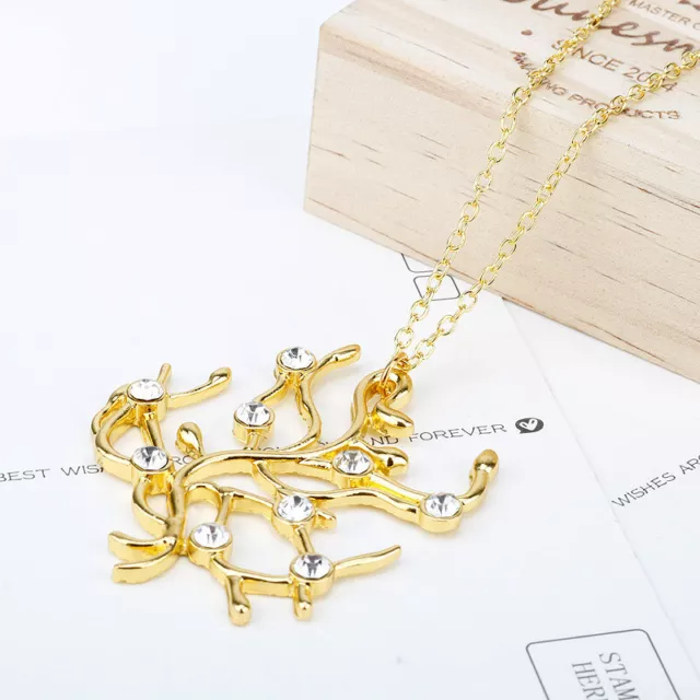 Die Schöne Und Das Biest Belle Earrings Ohrring Gold Cos + Rose Tree Halskette 2
