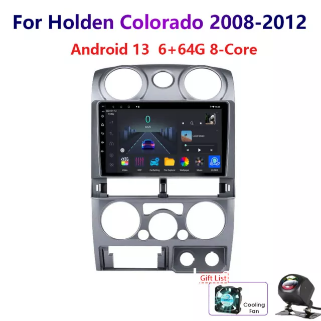 6-64GB Android 13 For Holden Colorado 2008-2012 Car Stereo Radio Carplay GPS CAM