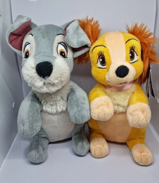 Lady and The Tramp Disney Land Paris Exclusive Rare  Soft Plush Toy Au Stock