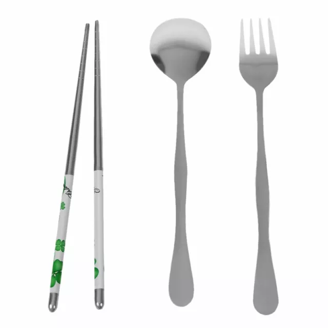 Fine Stainless Steel Cutlery Sets(green 3 sets) W1D91809