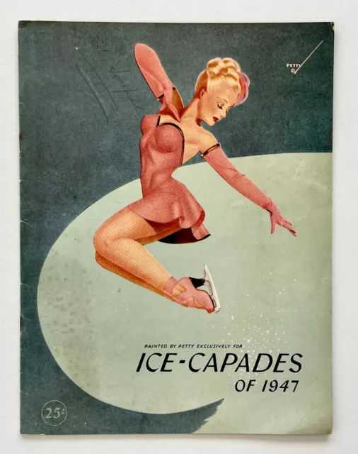 1947 Ice Capades Vintage Program Ice Skating Gymnastics Parade Skate Pin Up