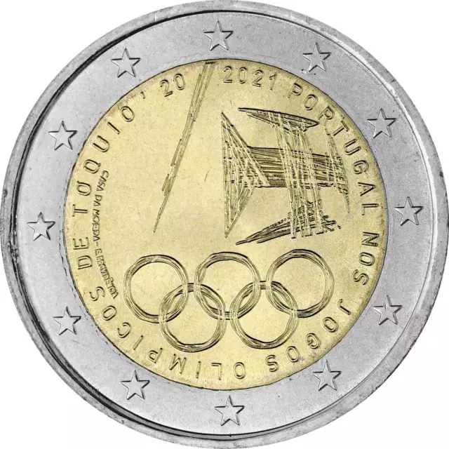 2 Euro Gedenkmünze Portugal 2021 bfr. - Olympiade Olympische Spiele Tokyo Tokio