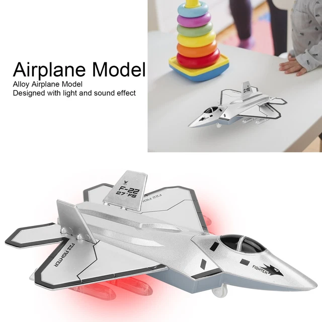 (Silber)Flugzeugmodell F - 22 Hochsimulations-Flugzeugmodellspielzeug Mit