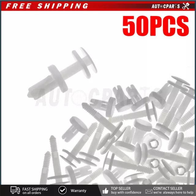 50 Pcs Push Type Retainer Clips Door Trim Panel Fit GM Truck Chevrolet GMC Buick