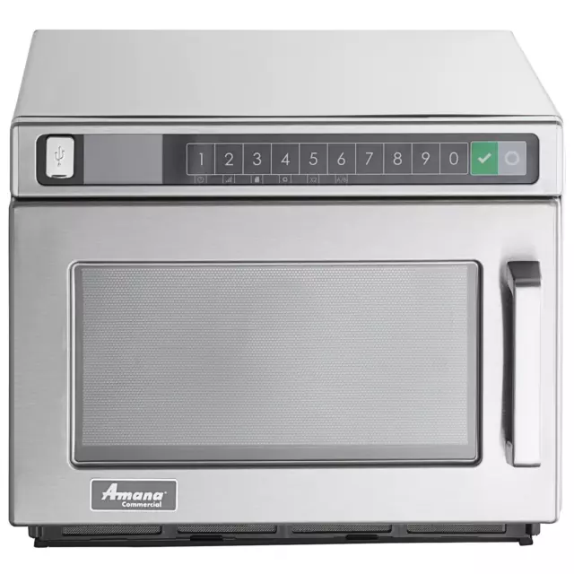 Amana Heavy Duty Stainless Steel Commercial Microwave - 208/240V, 2100W 3