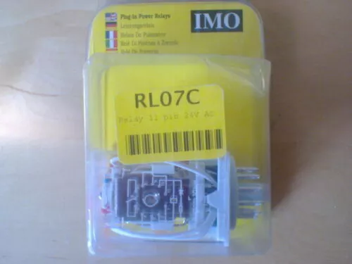 IMO Precision Controls RL07C 11 Pin 3 Pole 24AC Relay