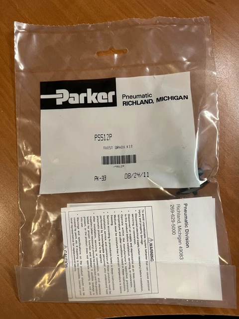 Parker Pneumatic TWIST DRAIN KIT --  PS512P  --  NEW IN FACTORY PACKAGING