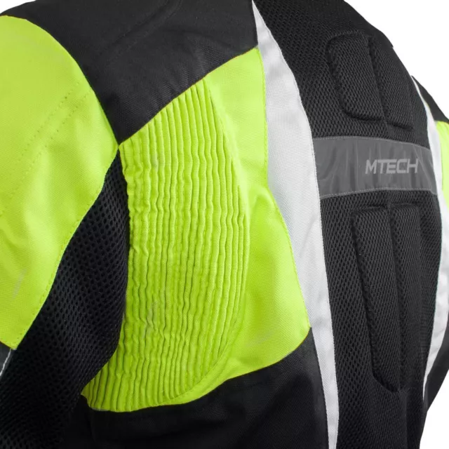 MTECH Motorbike Summer Textile Jacket with CR Approved armours Water Proof 3