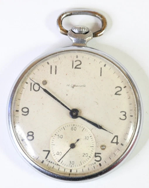 Orologio Da Taschino Vintage Molnija Maresciallo Zhukov – Meccanico Russo 18 Jewels