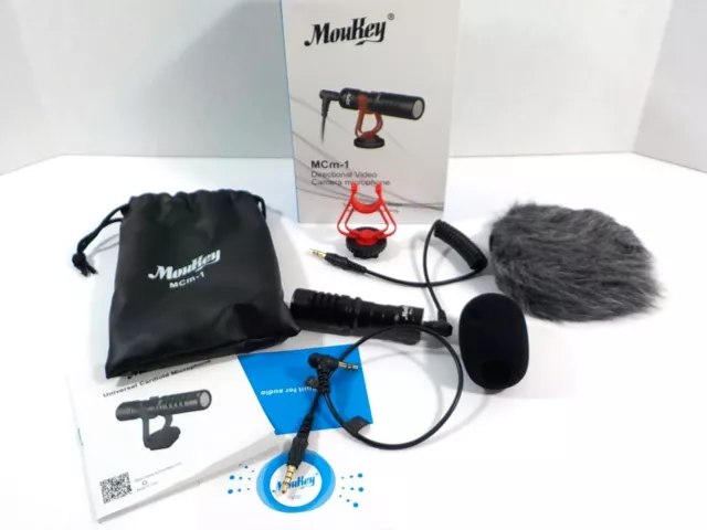 Moukey MCm-1 Directional Video Camera Universal Cardioid Microphone DSLR Phones