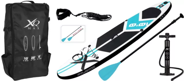 Stand Up Paddle Board Set aufblasbar 305x71x10 bis 100kg SUP-Board Set blau