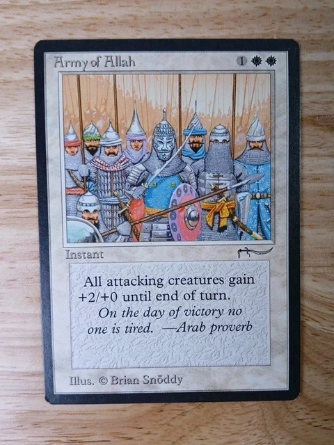 MTG　Jihad　&　Army of Allah　英語版サインドセット　ARN MAGIC THE GATHERING ARMY OF ALLAH ARABIAN NIGHTS EDITION
