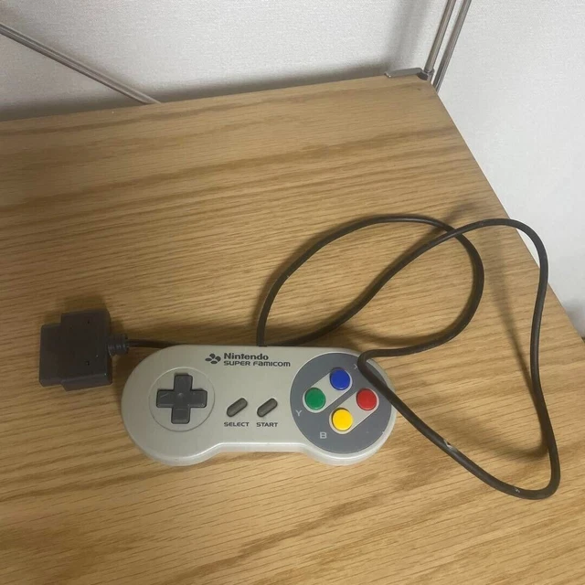 Super Famicom Console Controller Video game Gray color Retro Japan Tested work