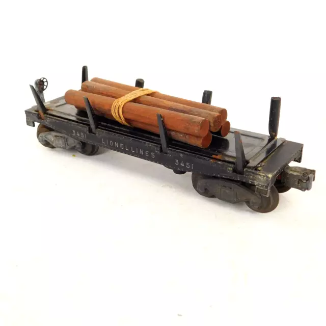 Lionel Log Dump Car 3451 with Logs