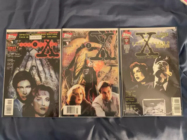 Vintage Topps Comics X-Files 1 Numbered Edition, Annual 1, Season 1 Deep Throat