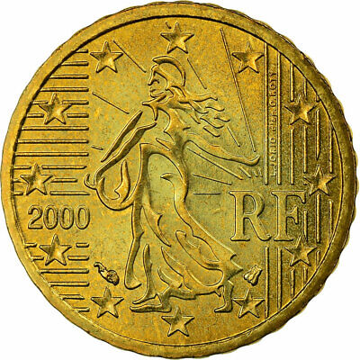 [#731129] France, 10 Euro Cent, 2000, TTB, Laiton, KM:1285