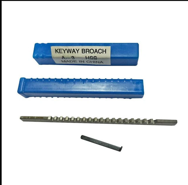 3mm A Push-Type Keyway Broach Cutter HSS Metric Size CNC Machine Cutting Tool