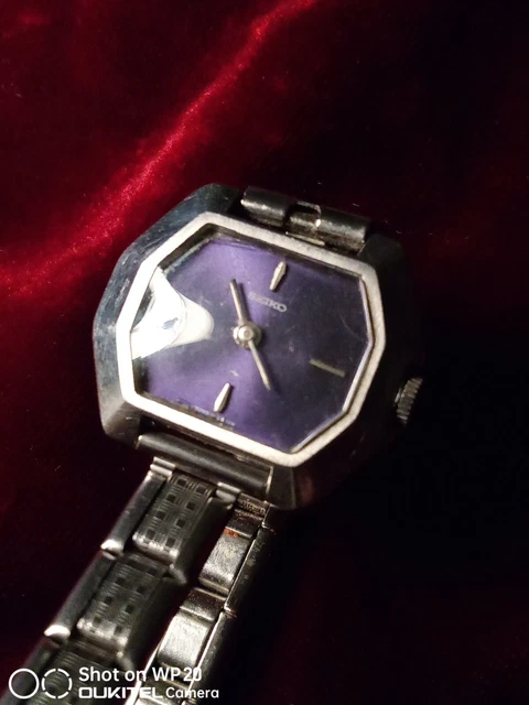 Montre Bracelet Seiko Vintage Femme - Plaqué Or - Quartz - Années 80