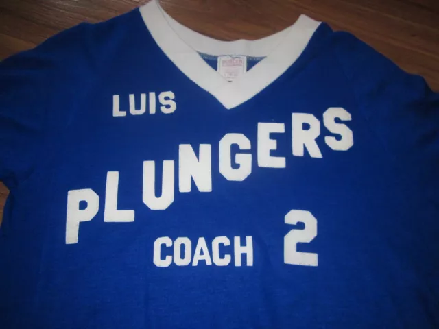 Plungers Vintage 60S Jersey Cool Rock And Roll Style Tee Shirt Rare Local Team