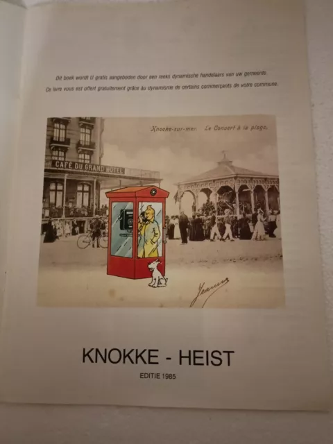 Tintin Brochure publicitaire Knokke Heist 1985