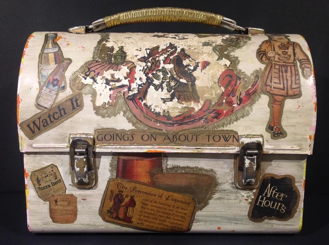 1969 Psychedelic Metal Dome Lunch Box Art / Craft Project Rare & Unfortunate