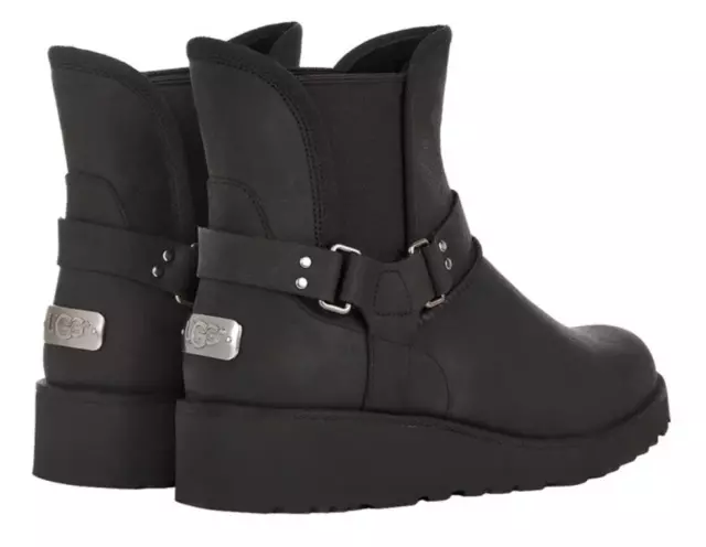 Wedge discount biker boots