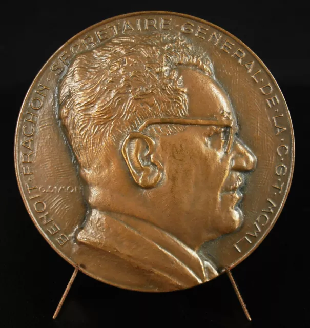 Médaille Benoît Frachon congrès de la CGT 1951 communisme politique Résistence