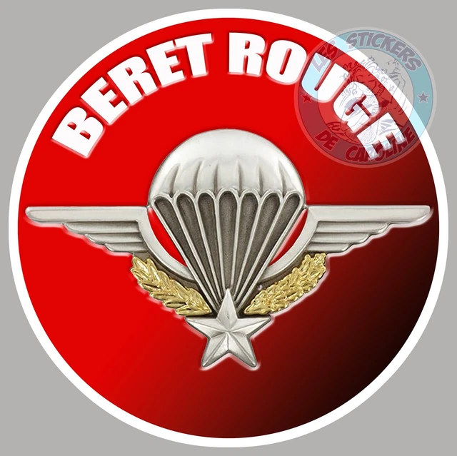 Béret rouge parachutiste - Infanterie de Marine + patch 11eme DP - Collection