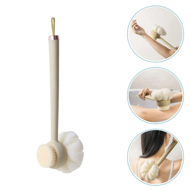 Baignoire de bain à main le pochette de bain à longue poignée longue manche de
