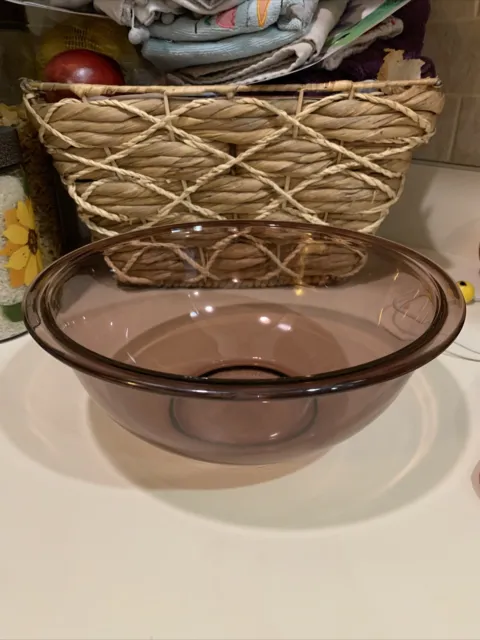 Pyrex Vintage Cranberry Glass Nesting Mixing Bowl 2.5L Vintage 325 Kitchenware