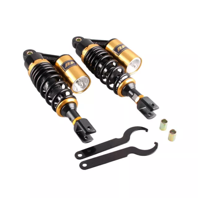 280mm 11" Rear Suspension Air Shocks Absorbers Clevis End for Yamaha ATV Pair US