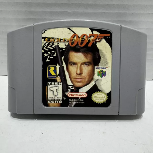 007 GoldenEye N64 Nintendo 64 Cartridge Only Game James Bond Authentic Golden