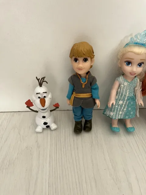 Disney Frozen  Petite 6” Princess Dolls Elsa, Anna, Kristoff 3