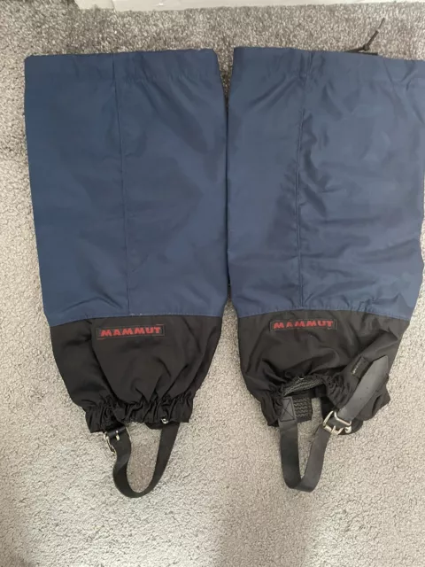 Mammut Snowproof Waterproof Leg Gaiters Size M Boot Cover Hiking