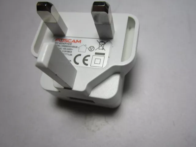 White 5V 5.0V 1A 1000mA Mains USB Plug Adaptor Charger UK AC-DC