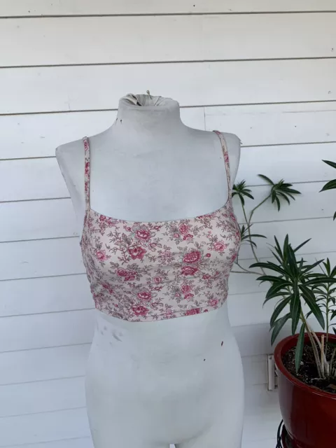PINK FLORAL BUSTIER / Corset Crop Top (Similar To White Fox Boutique) Y2k  Style £15.00 - PicClick UK