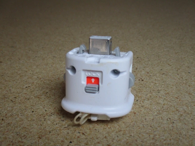 Nintendo Wii Official OEM Motion Plus Adapter Remote Attachment White RVL-026