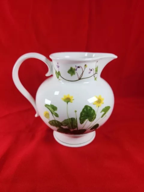 Beautiful Vintage Portmeirion Welsh Wild Flowers Bone China Large Jug Retro Mint