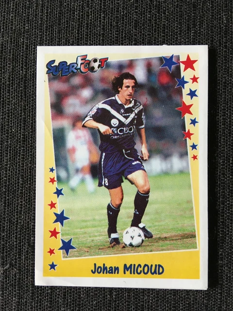 6 Stickers Panini Superfoot 1998/1999 – Didier Deschamps France N°186 – Star Invest – Neufs