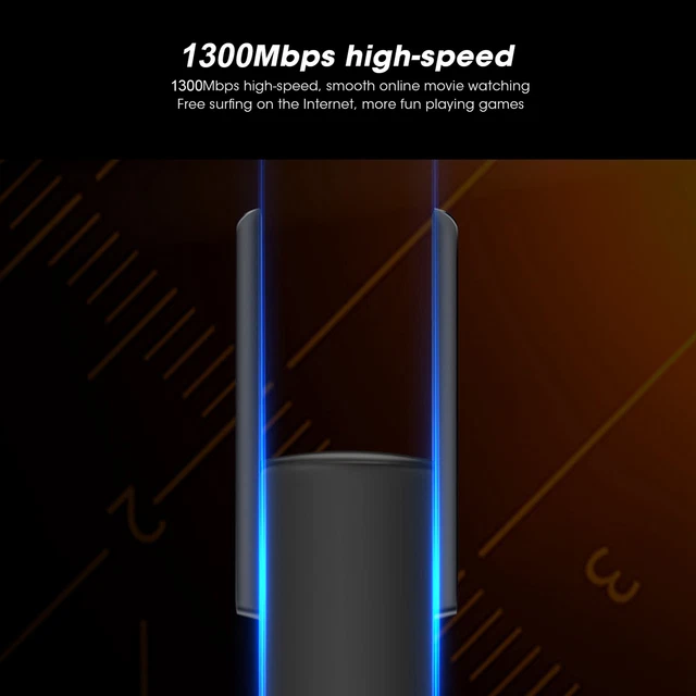 Adattatore WiFi dual band USB adattatore wireless WiFi scheda di rete 1200M Gigabit USB