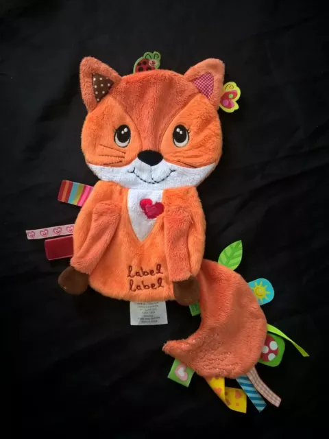 DOUDOU PLAT RENARD orange tiquettes Label Label 3 dispo EUR 20 90