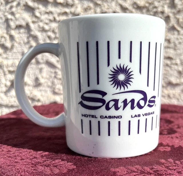 Sands Hotel Casino CLOSED Rat Pack Las Vegas Tourist Souvenir Coffee Cup Mug