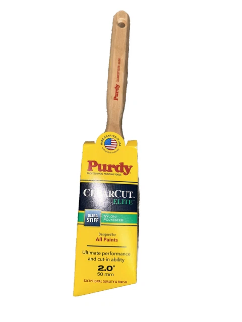 Purdy 144080115 Clearcut Series Dale Angular Trim Paint Brush, 1-1/2