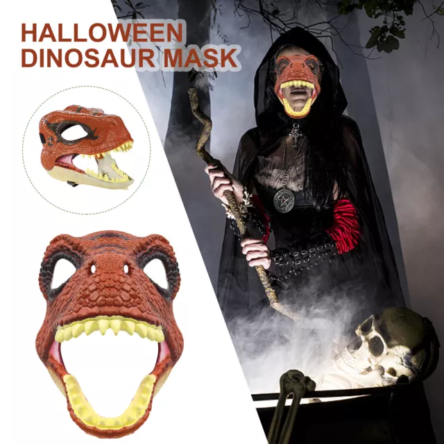 Dinosaur Mask - Halloween Latex Costume Party Head Mask Gifts for Kid 2