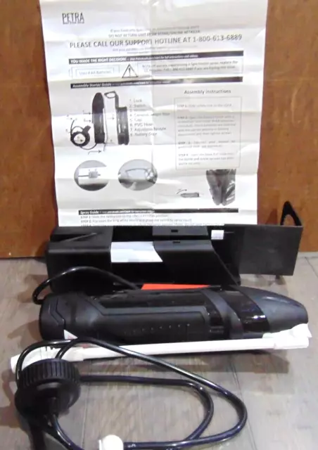 Brand New PETRA PetraTool  Battery Operated Spray Nozzle w Instructions & Holder